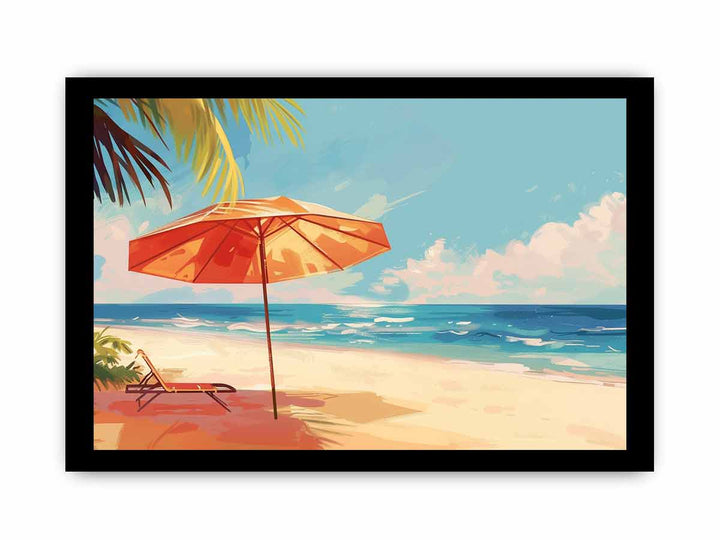 Beach Art framed Print