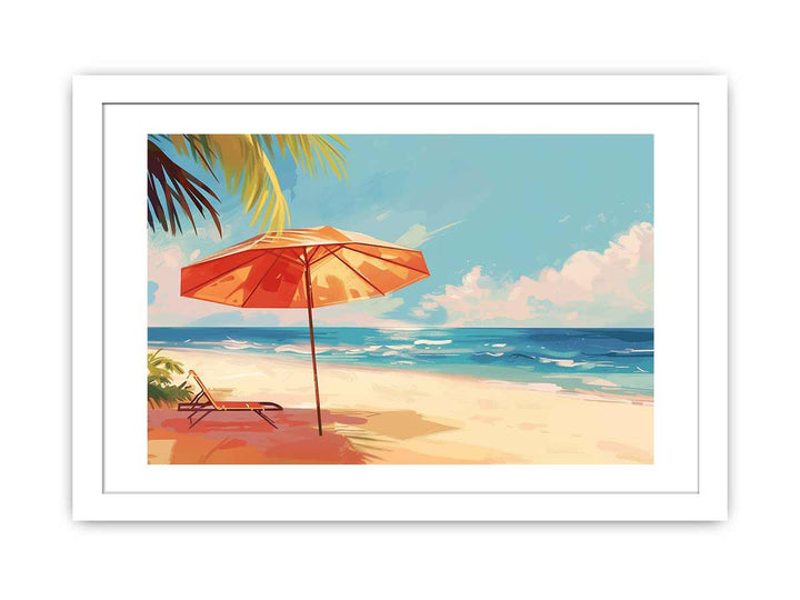 Beach Art framed Print