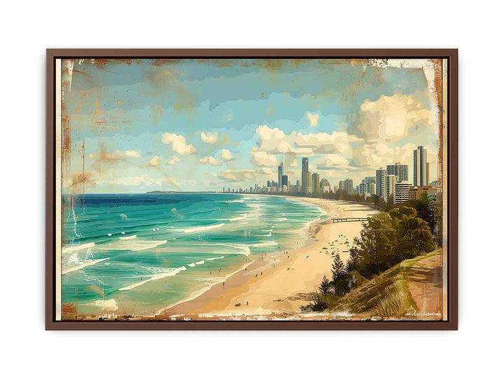  Beach Framed  Print Painting