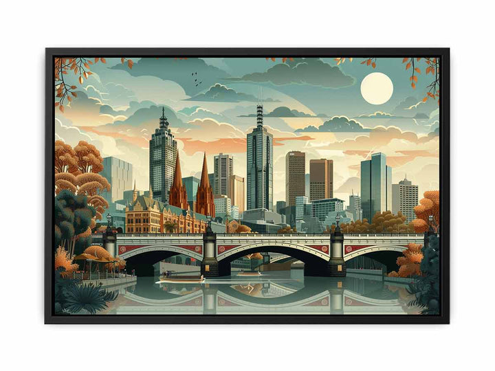 Melbourne Art canvas Print