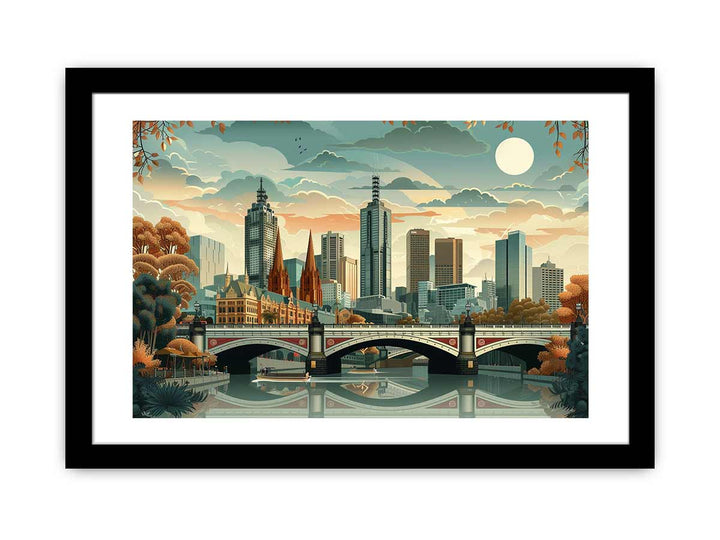 Melbourne Art framed Print