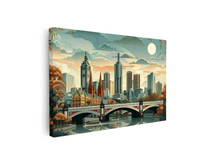 Melbourne Art canvas Print