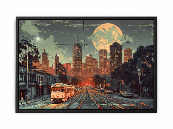 Melbourne Art print canvas Print