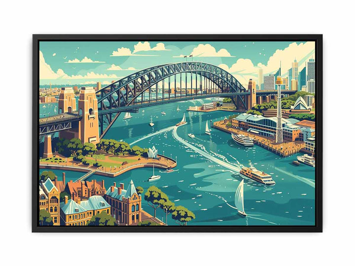 Sydney  Art canvas Print