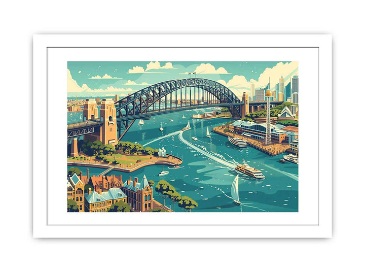 Sydney  Art framed Print