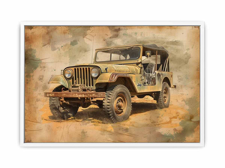 Vinatge Jeep  Painting