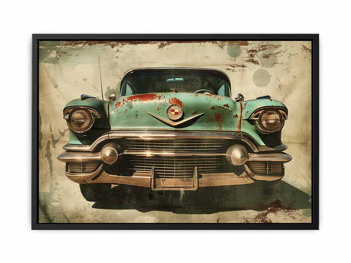 Vintage Car Print canvas Print