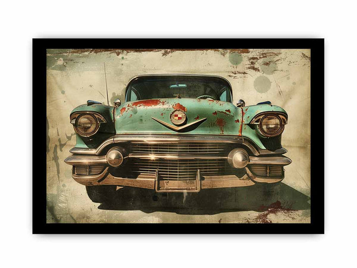 Vintage Car Print framed Print
