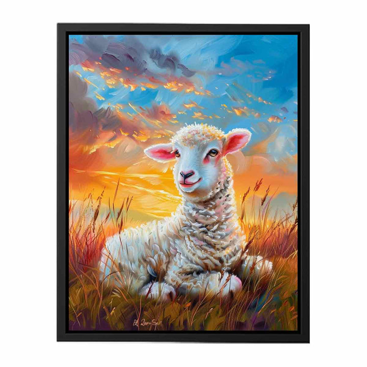 Baby Sheep Painting