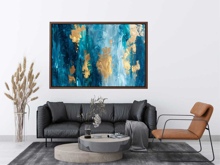Abstract Gold Luxury Painting Art Print
