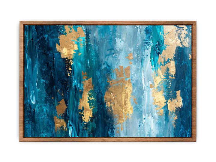 Abstract Gold Luxury Painting framed Print