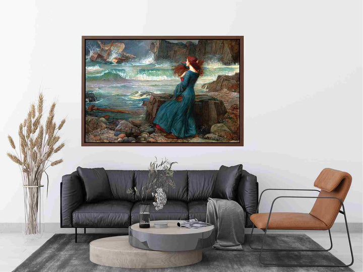 Miranda - The Tempest  Painting by John William Waterhouse
