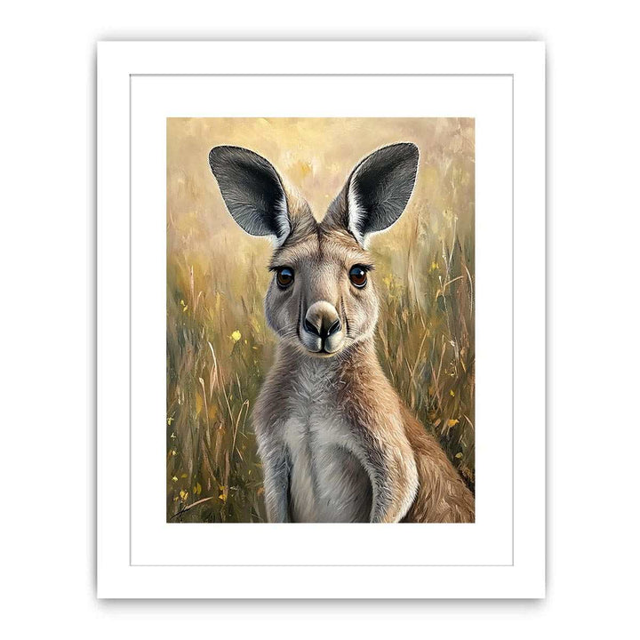Kangaroo Streched canvas