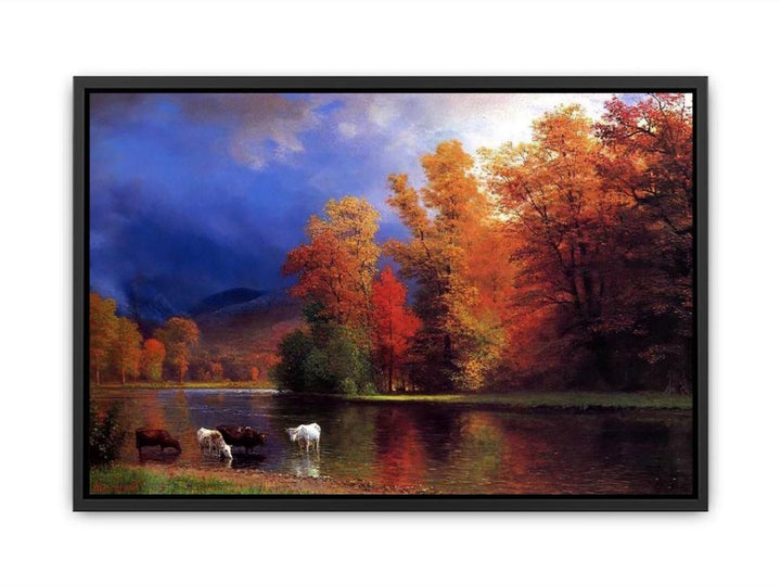On The Saco Canvas Print