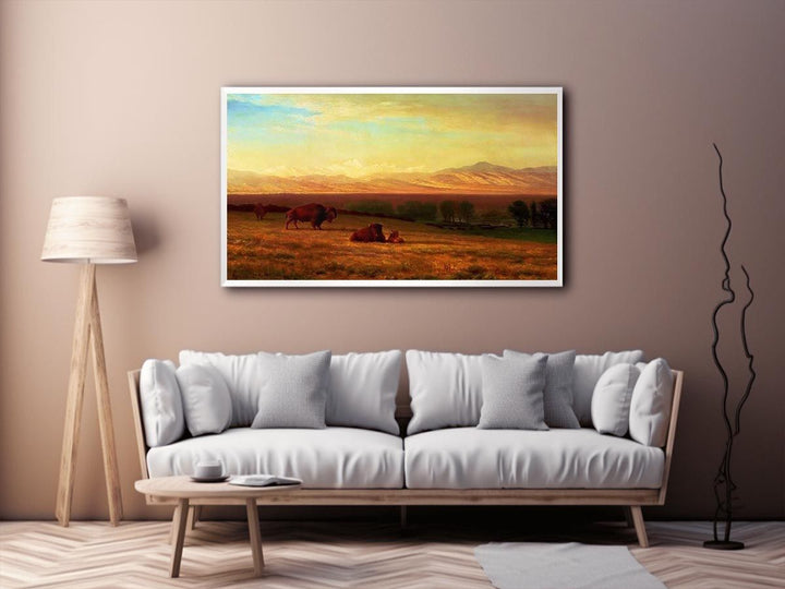 Buffalo on the Plains, c.1890  Painting