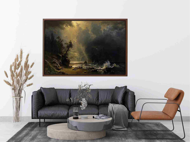 Puget Sound On The Pacific Coast Painting
