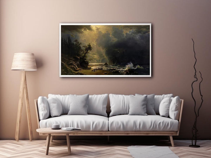 Puget Sound On The Pacific Coast  Painting