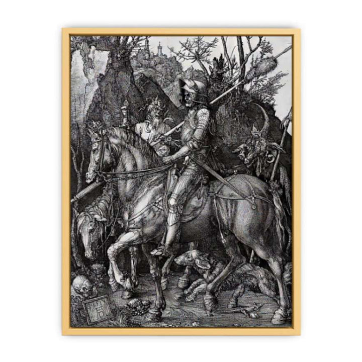 The Knight Death And The Devil Streched canvas
