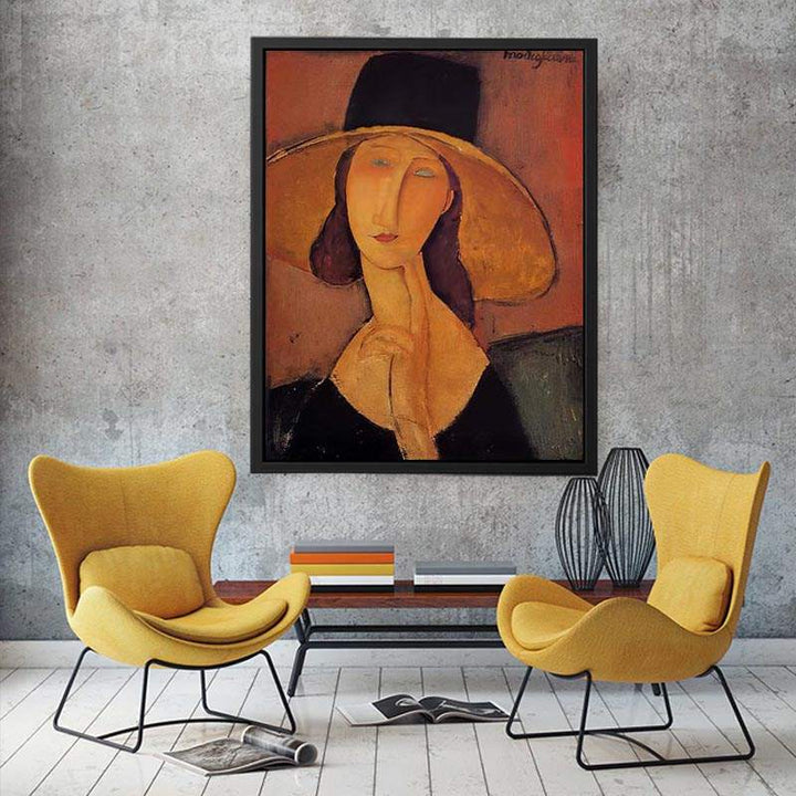 Jeanne Hebuterne in a Large Hat  Painting