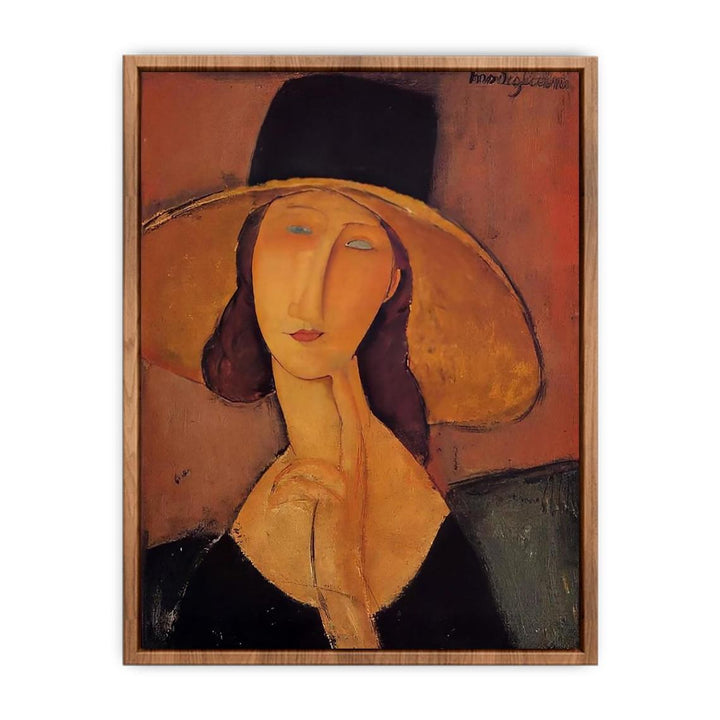 Jeanne Hebuterne in a Large Hat  Poster
