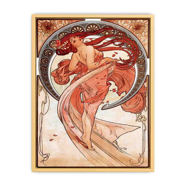 Dance By Alphonse Mucha Streched canvas