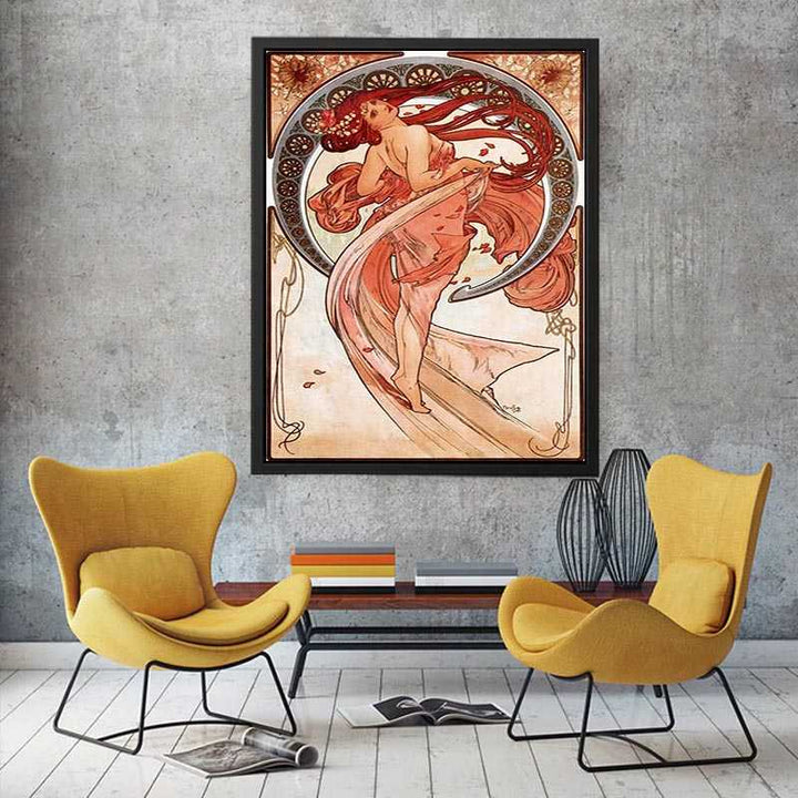 Dance By Alphonse Mucha  Painting