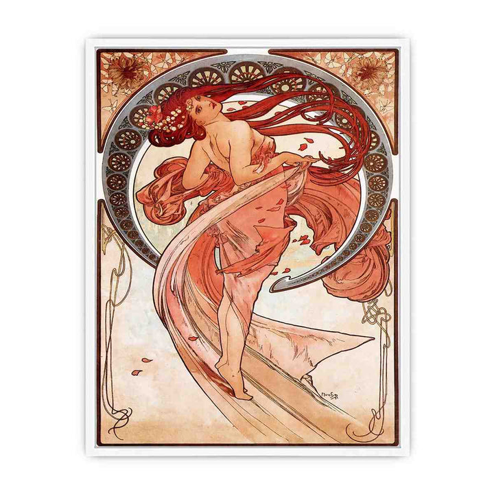 Dance By Alphonse Mucha Framed Print