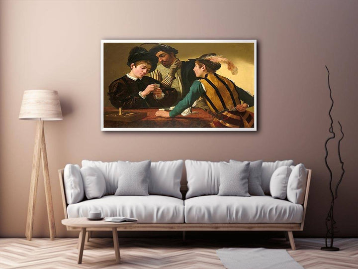 The Cardsharps by Caravaggio  Painting