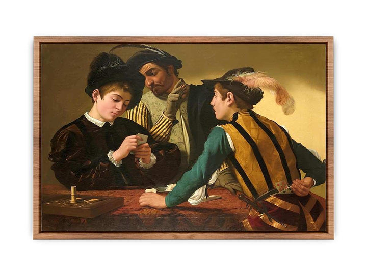 The Cardsharps by Caravaggio  Poster