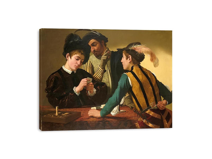 The Cardsharps by Caravaggio  Painting