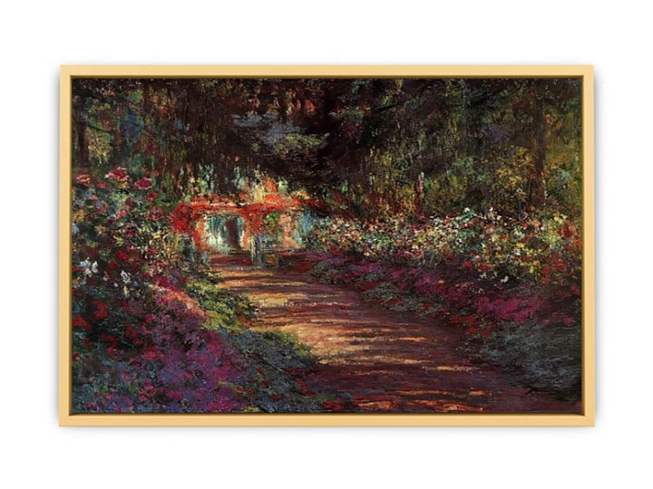 The Flowered Garden Streched canvas