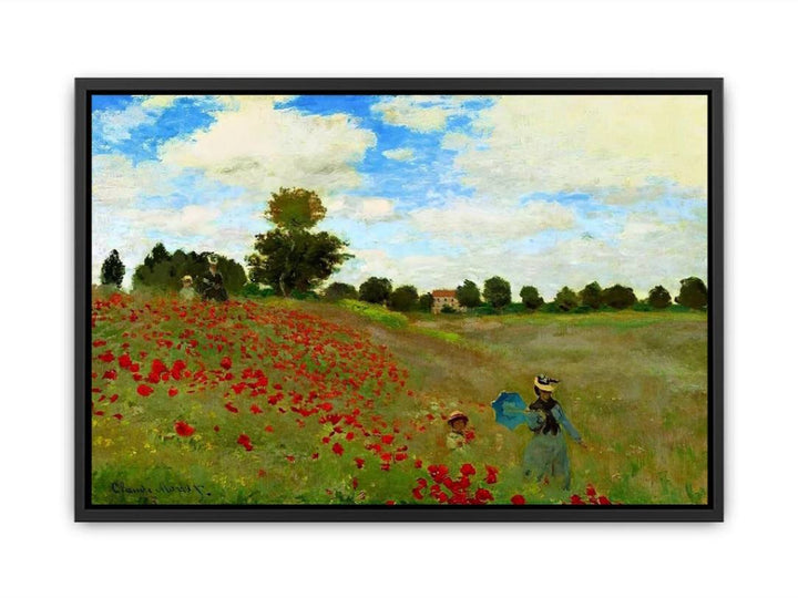 Poppies At Argenteuil Canvas Print