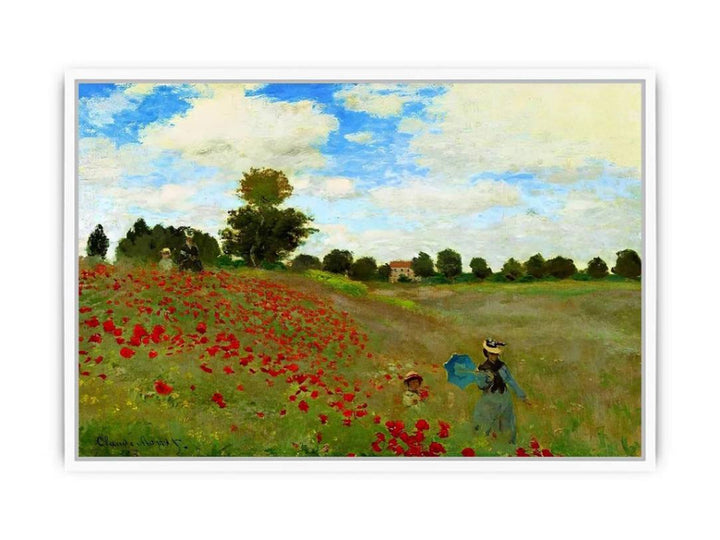 Poppies At Argenteuil Framed Print