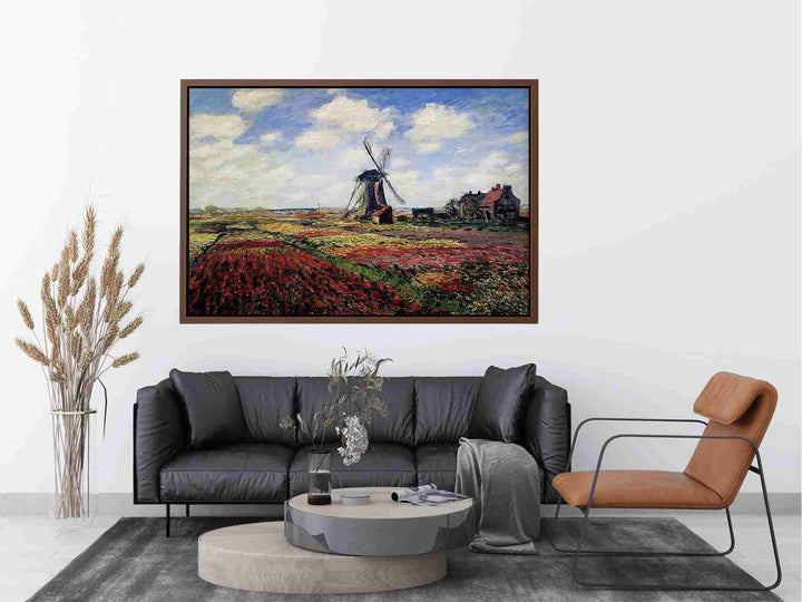 Field Of Tulips In Holland Painting