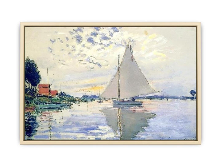Sailboat At Le Petit Gennevilliers  Art Print