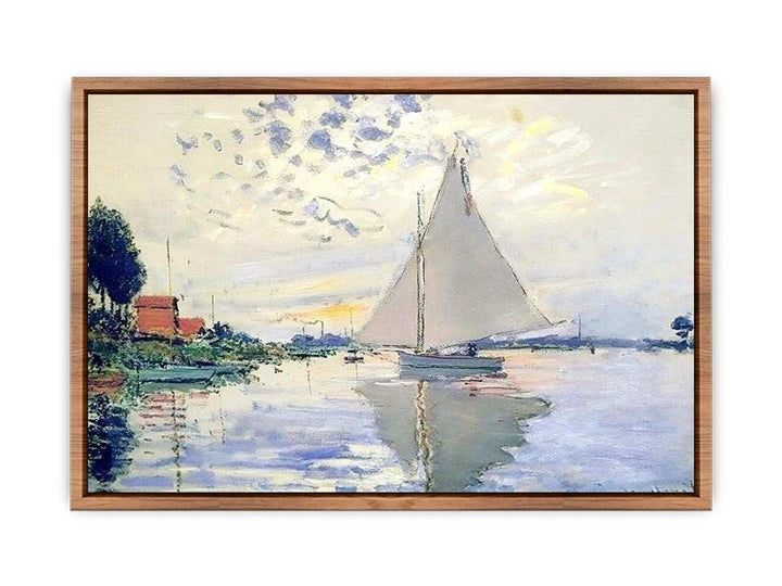 Sailboat At Le Petit Gennevilliers  Poster