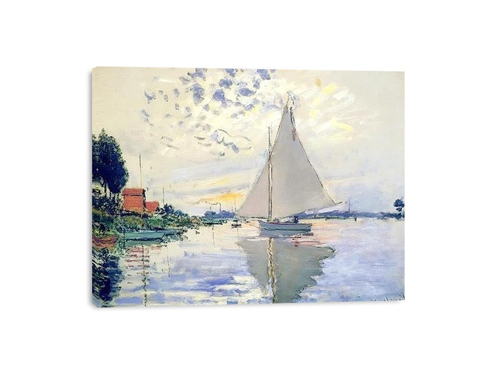 Sailboat At Le Petit Gennevilliers  Painting