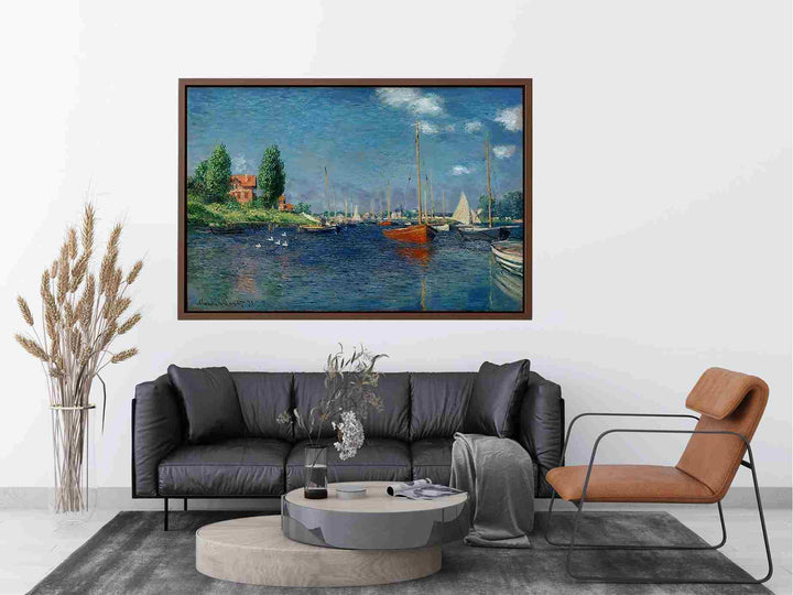 Argenteuil (Red Boats) Painting