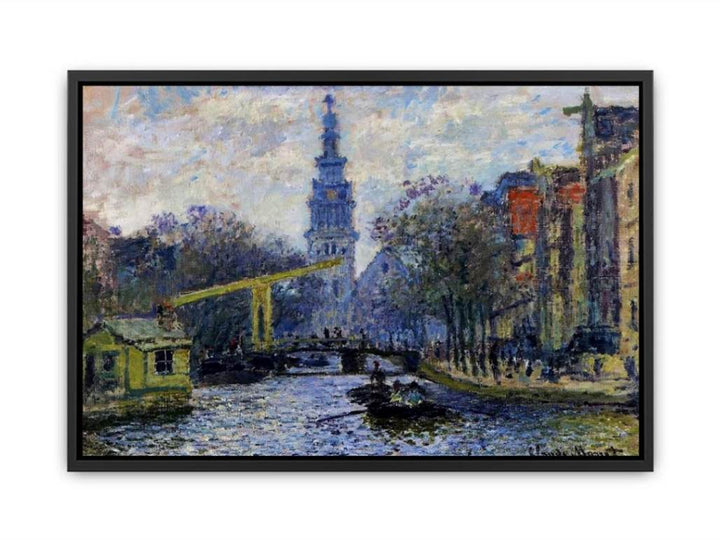 Canal In Amsterdam Canvas Print