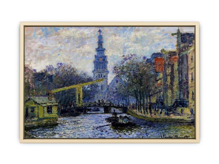 Canal In Amsterdam  Art Print