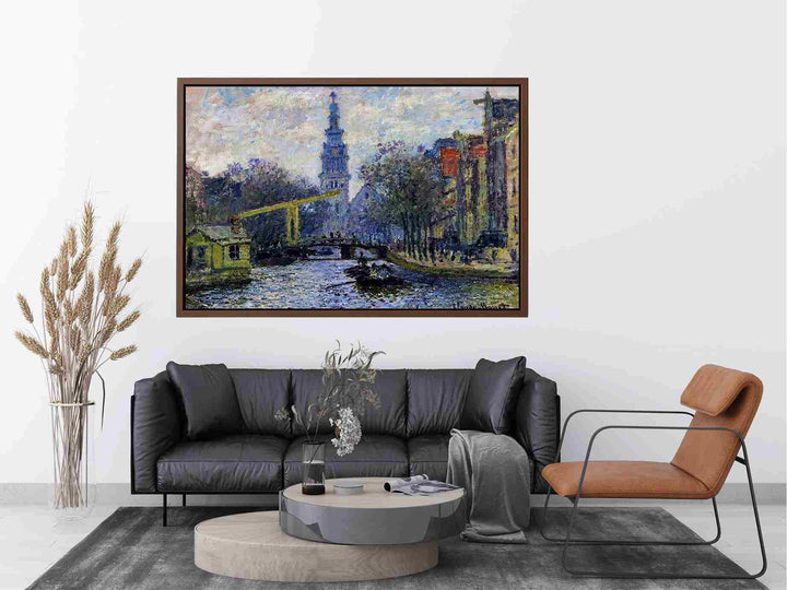 Canal In Amsterdam Painting
