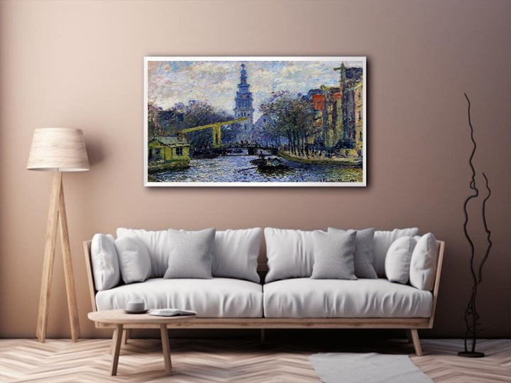 Canal In Amsterdam  Painting