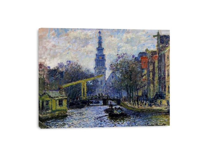 Canal In Amsterdam  Painting