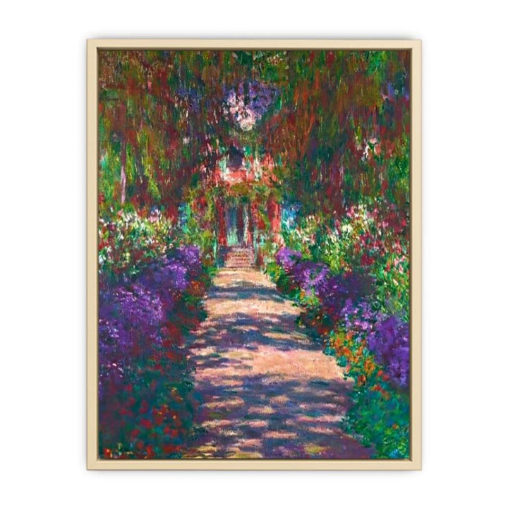 Pathway In Monets Garden At Giverny  Art Print