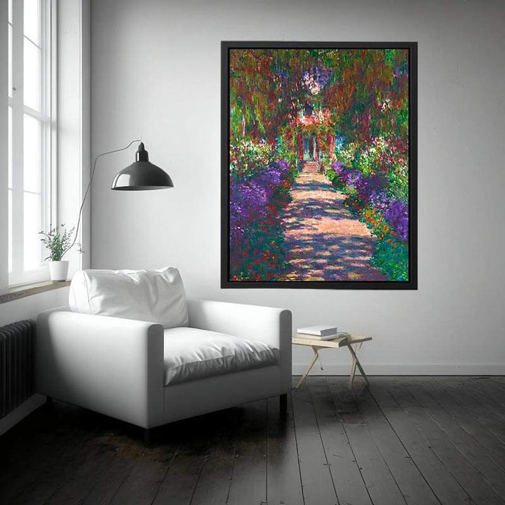 Pathway In Monets Garden At Giverny Painting
