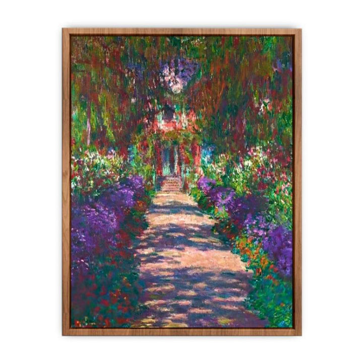 Pathway In Monets Garden At Giverny  Poster