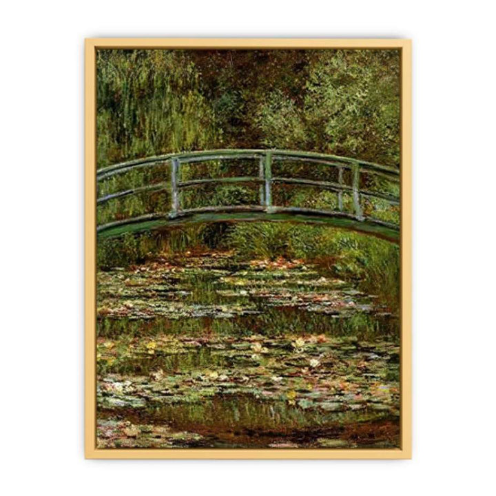 The Water Lily Pond Aka Japanese Bridge Streched canvas