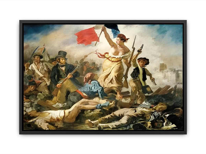 Liberty Leading the People Painting Canvas Print