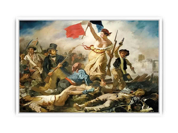 Liberty Leading the People Painting Framed Print