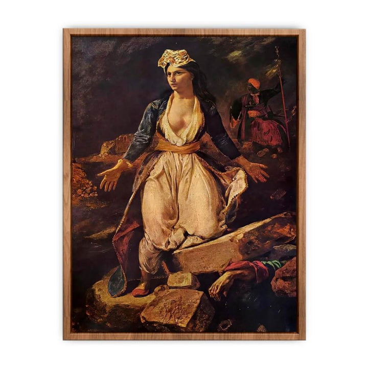 Greece on the Ruins of Missolonghi  Poster